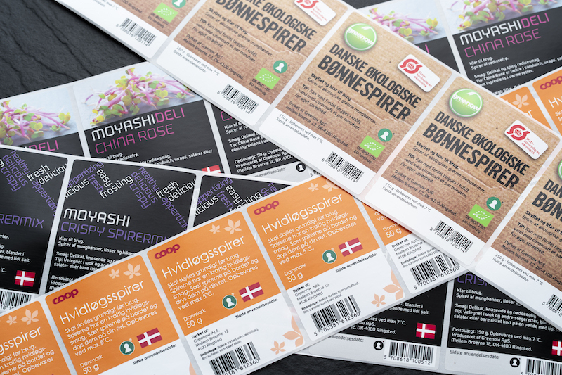 Spirerbakker - Emballage Labels